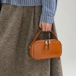 Custom Logo High Quality Women Pu Leather Handbag New Design Shoulder Bags Compact Crossbody Bag