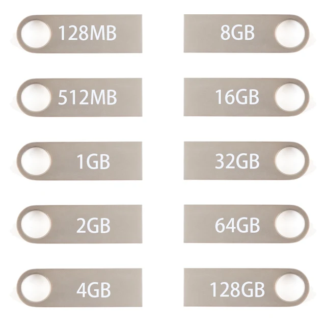 64GB Flash Drive Metal Waterproof USB Thumb Drive 3.0 Ultra High Speed Memory Stick with Keychain,Black,silver