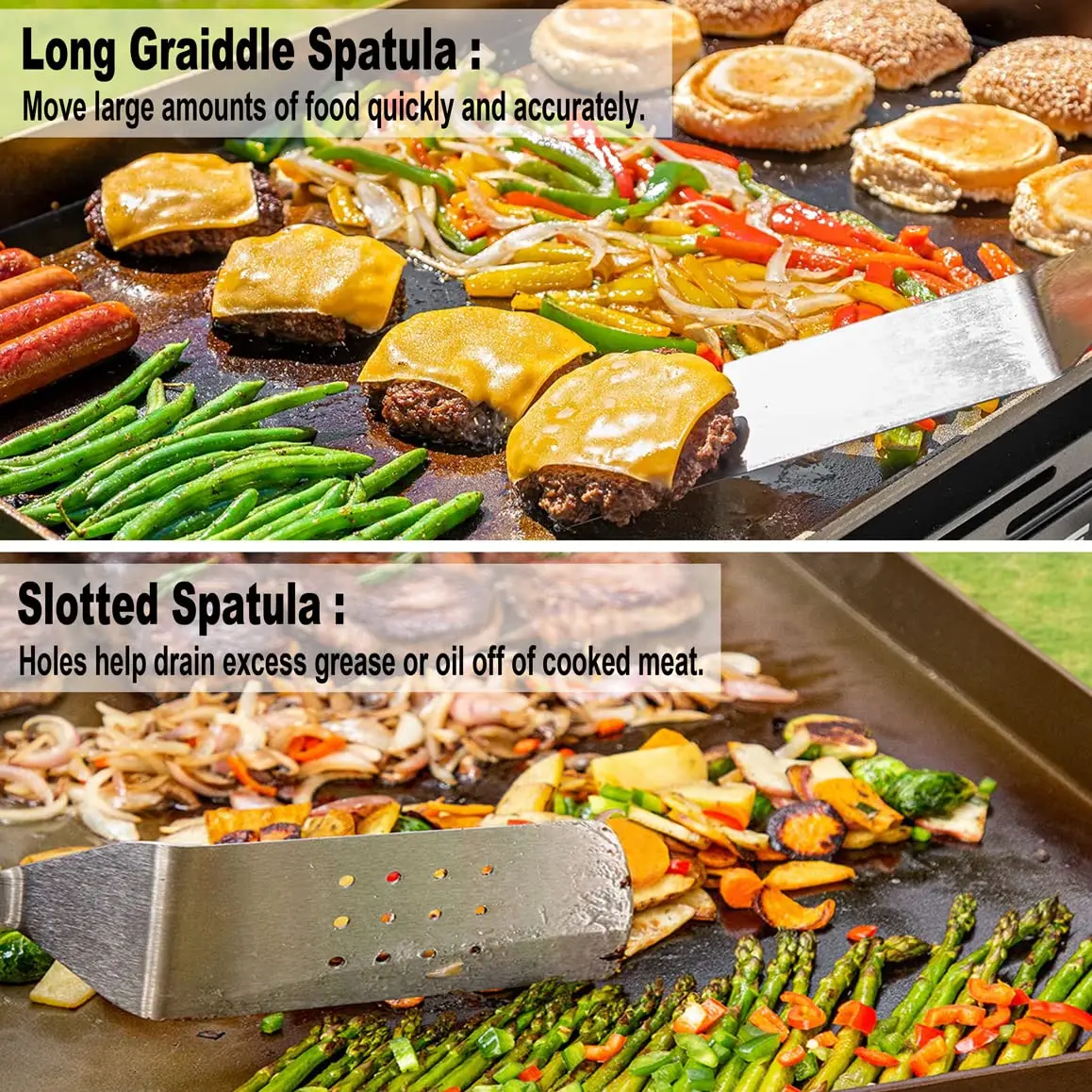 40pcs Griddle Accessories Kit Custom Bbq Camping Spatulas Tool Set Non ...