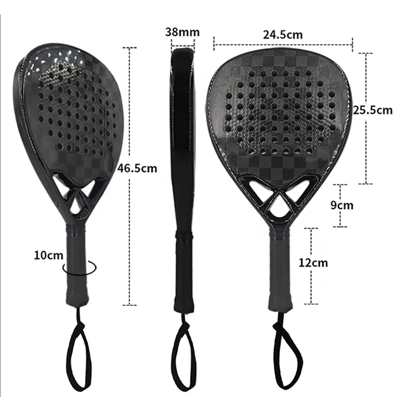Premium OEM Customize Pala Padel Outdoor Sports 3k 12k 18k Professional Paddle Beach Tennis Racket supplier