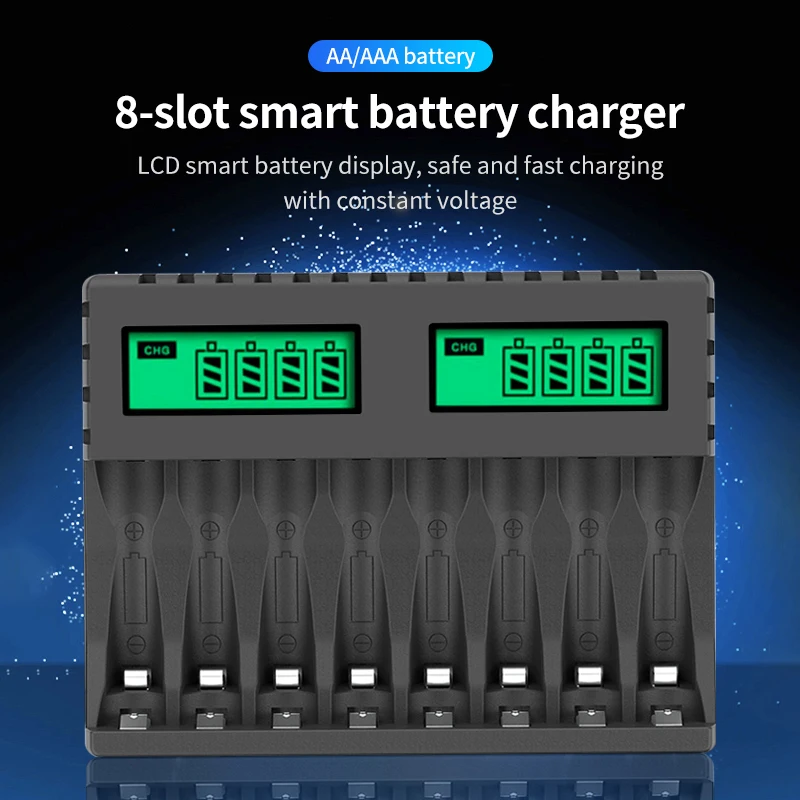 USB Smart Battery Charger 4 Slots 3.7V Li-ion Rechargeable Battery AA AAA Nimh B - View #3