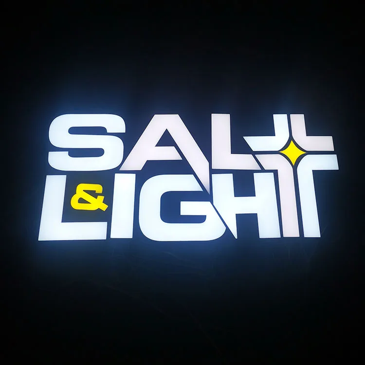 Frontlit  for LED resin acrylic open closed sign board Led channel letter sign  marquee letter light