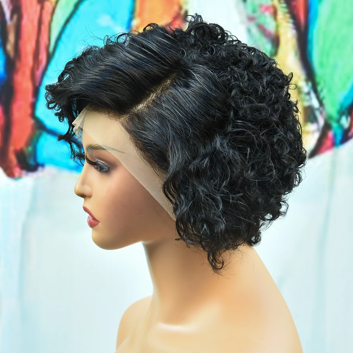 Amazing Pixie Curly Wig Artwork in 4K Amazing Pixie Curly Wig Artwork in 4K