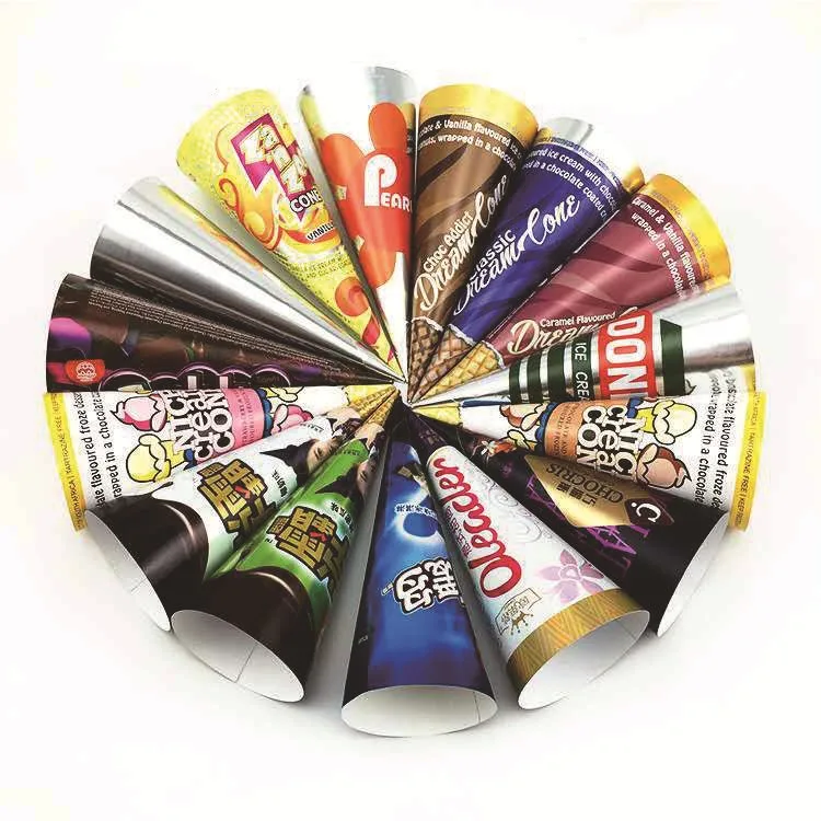 Emballage pour la crème glacée en aluminium papier Kraft stratifié