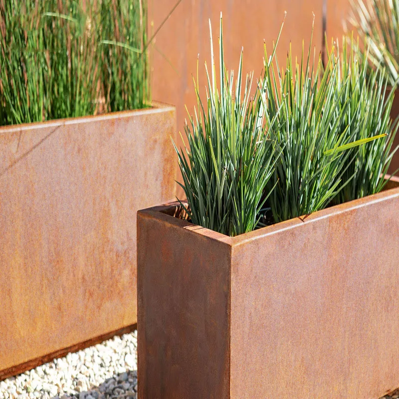 Corten Steel Planter Boxes