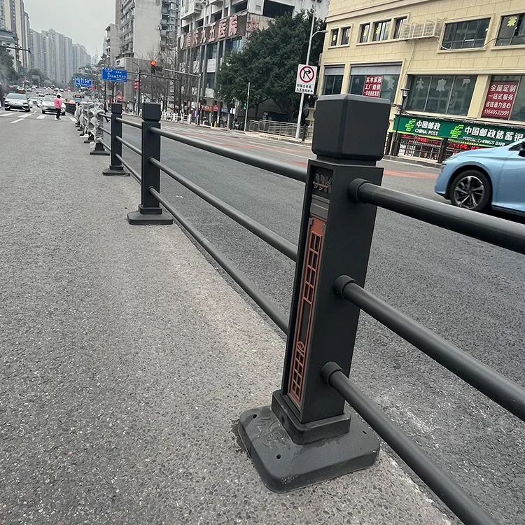 product factory direct sale  galvanised steel engineering grade reflective powder coated crash resistant bollards and traffic barriers-8