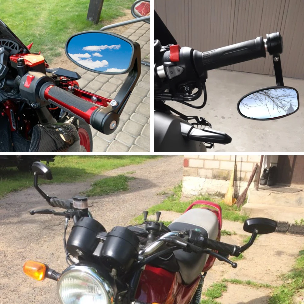 Racepro espelhos retrovisores, espelhos com punho de vidro branco e 22mm  para yamaha mt07 mt09 fz07 fz09 mt/fz 07 09 mt10| Alibaba.com, image size:1000x1000