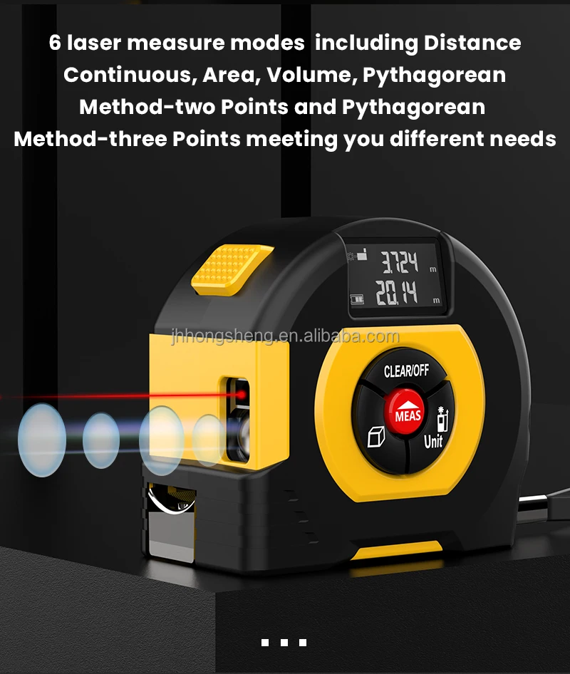Lcd 330ft Electric Measuring Tape Laser Tape Measure Laser Meter Laser