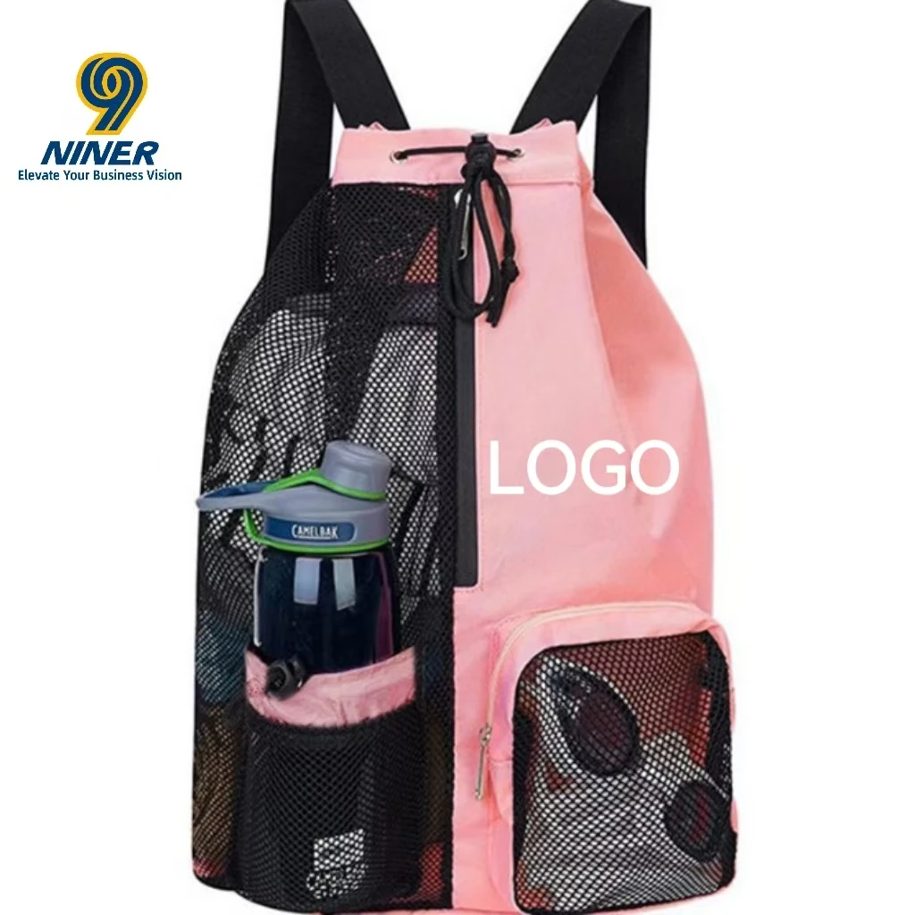 Dry Wet Separation Bag, Large Capacity Sports, Fitness, Tourism, Exercise, Mesh Drawstring Bag, Customized logo