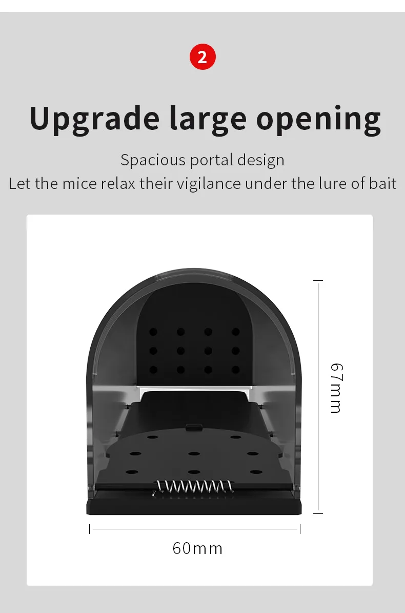 Saijzek New Upgrated Design OEM/ODM High Effective and Sensitive Large Reusable Plastic no kill Humane Live Rats Mouse Trap Cage factory