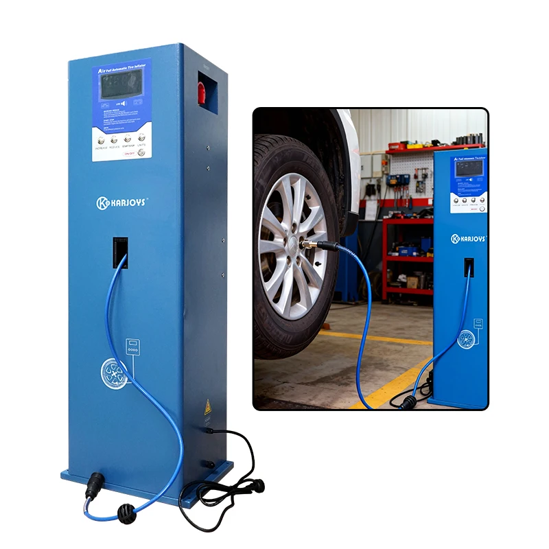 Fully Automatic Air Inflation na may Built-in Air Compressor na Tyre Inflator na may saklaw na 15–112 Psi, Digital Tyre Inflation System na may LCD Display