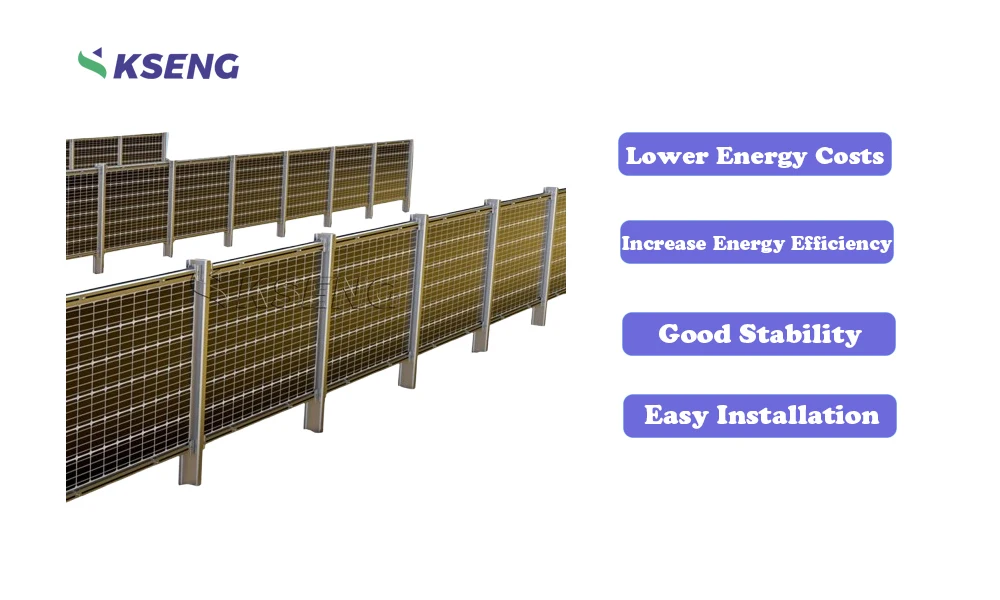 Kseng Vertical Solar Fence Bracket - Ground PV Mounts