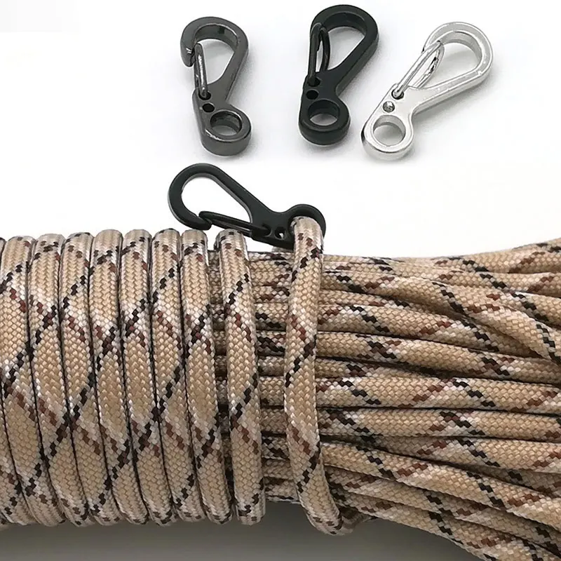 Alliage D'aluminium Split Porte-clés fermoirs Clips Crochet EDC Sac à dos tactique survie 