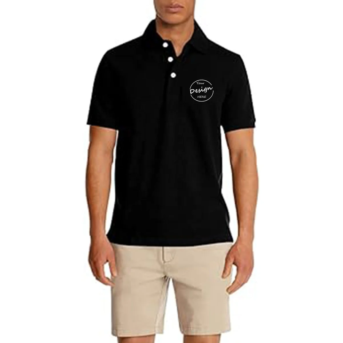 JL1107C Factory 180GSM Polo Shirt Cheap Plain Blank Printed Casual Wear Men’s Polo T Shirt Men Polo T Shirts