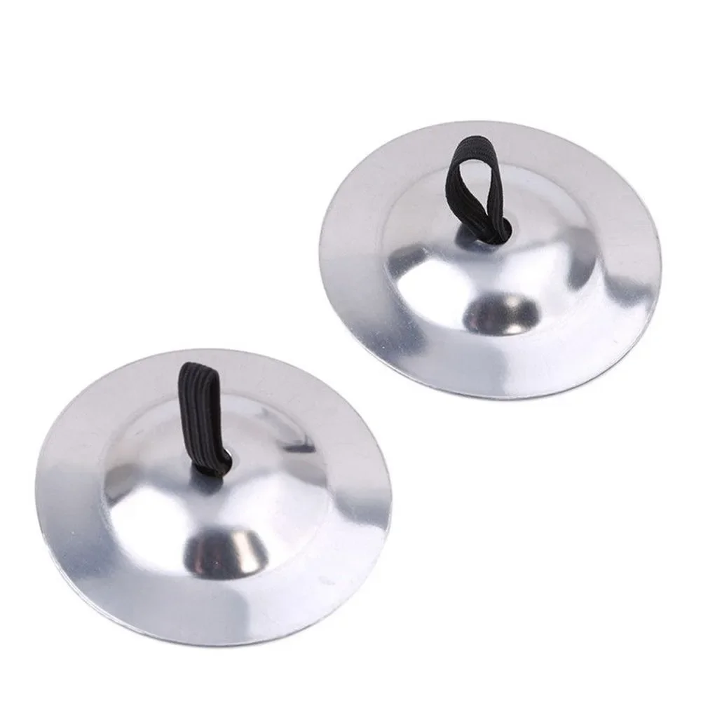 2 PCs  Copper Finger Cymbals Small Finger Cymbals Belly Dancing Mini Cymbals
