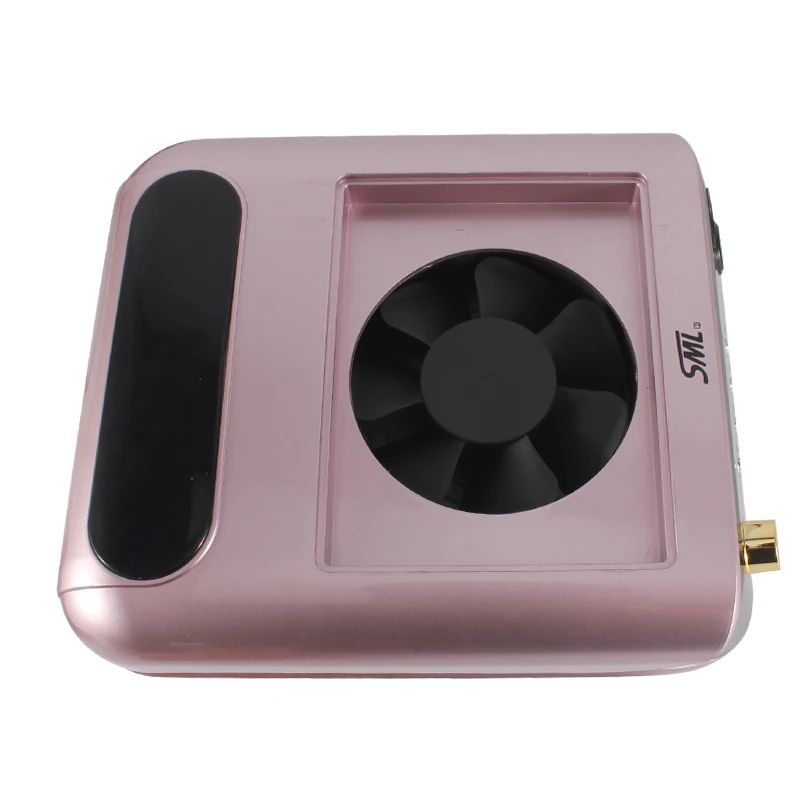 2 in 1 Electric Nail Dust Collector Manicure Machine 45000rpm Professional Vacuum Suction Plastic Material Salon Use