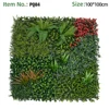 Pannello Murale con Piante: Felce Verde Multicolore, Erba Arancione, Fogliame Rosso
