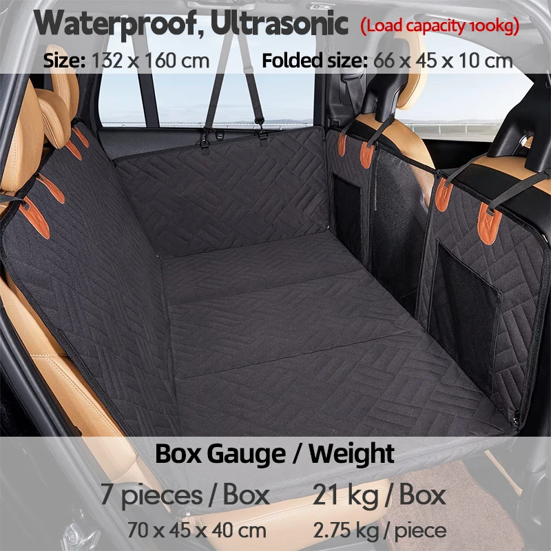 2024 Hot Selling Oxford Luxury Travel Waterproof Pet Dog Hammock Car