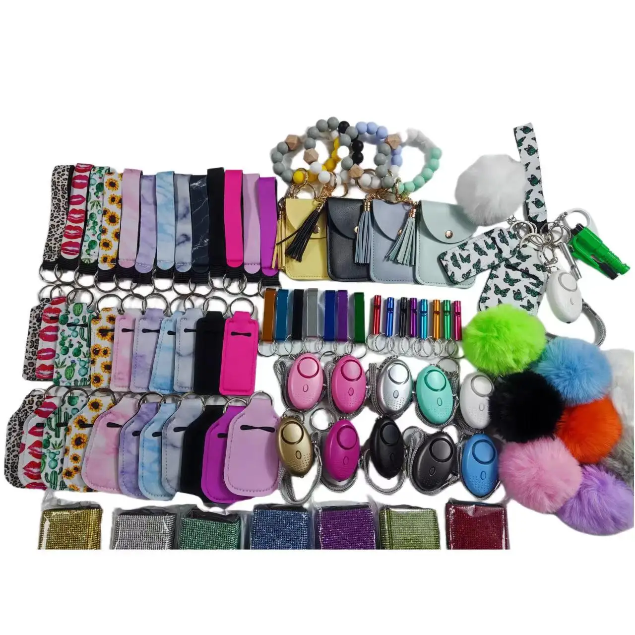 2023 New Hot Selling Self Defense Keychain Set Wholesale Safety