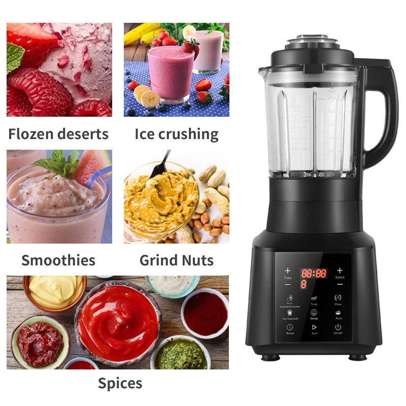 1.75L High Speed Smoothies Heating Blender Hot & Cold Soup Maker - China  Blender and Soup Maker price