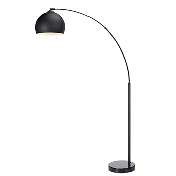 Modern Iron Black Powder Coated for Indoor LED Lighting Decoration Arched Floor Lamp for Living Room Bedroom