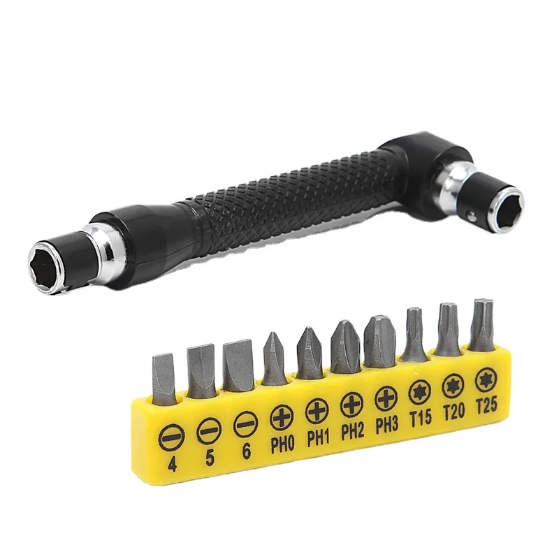 Amazon.com: Destornillador en forma de L destornillador de dos vías Mini  llave de vaso universal doble cabeza herramienta de mano Ratchet Llave de  carraca Herramientas Driver : Todo lo demás