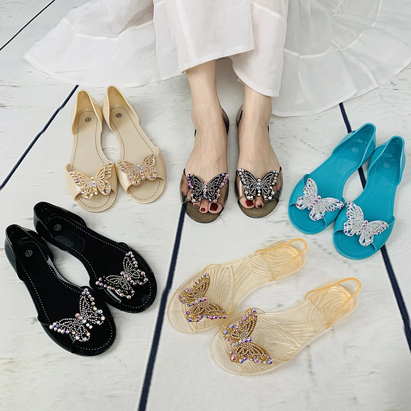 butterfly jelly sandals