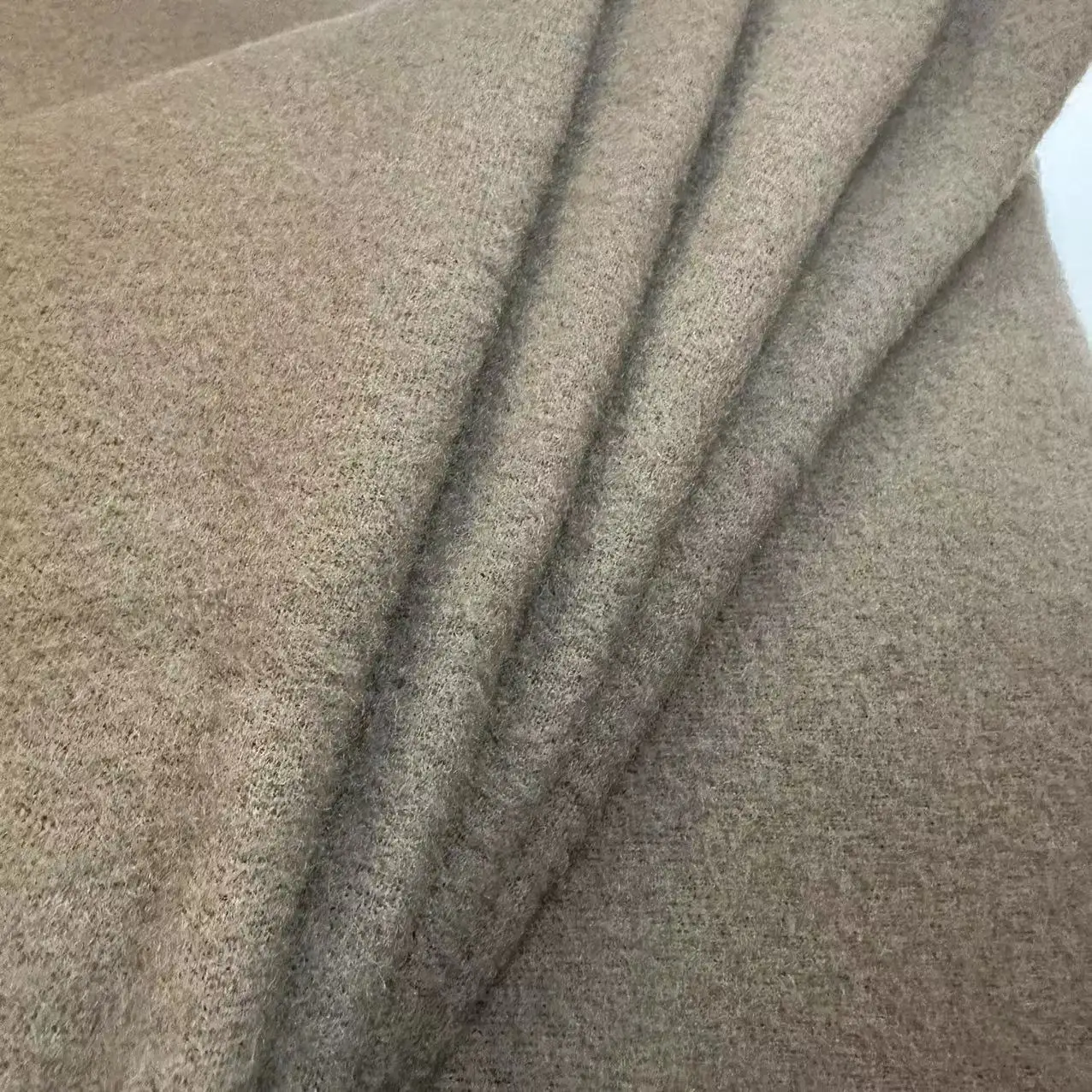 Soft and Warm Double Faced Two Sides Brushed  Micro Merino Wool Fleece Fabric