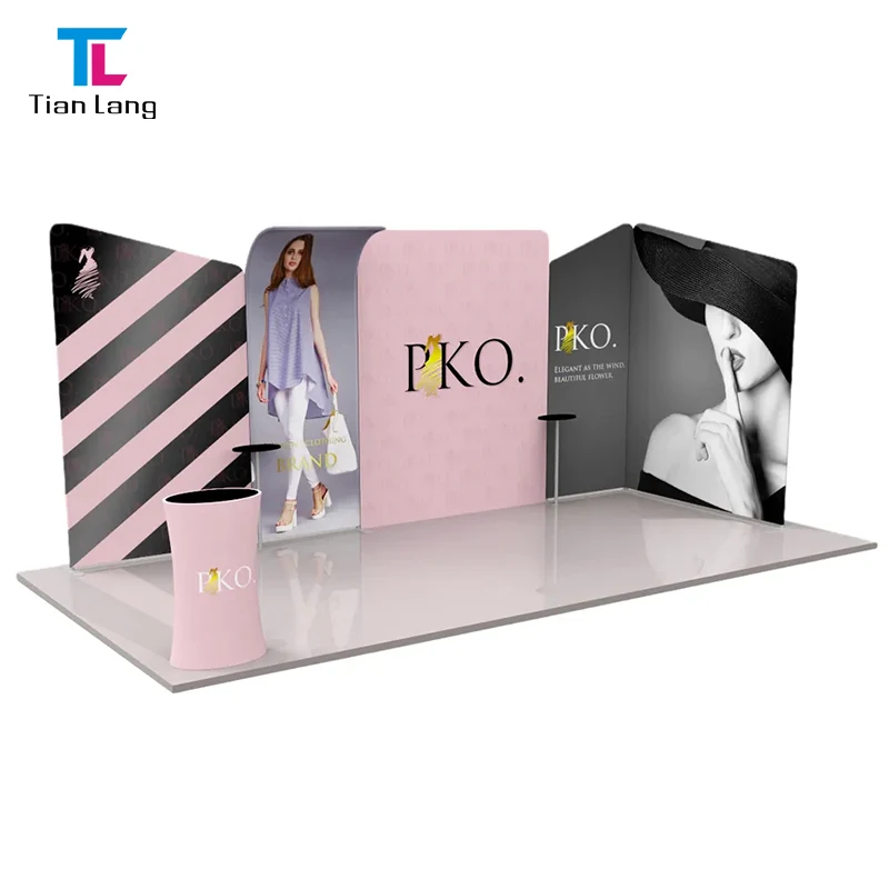 Tian Lang Logo Personalitzat Estirar Publicitat Cabina Fons Portable Pas i Repetició Suports Banderes