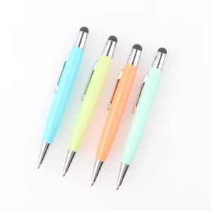 Best Wholesale Selling Metal Ball Pen With Stylus Screen Custom Logo Colored Underlay Printing for Ball Point Phone