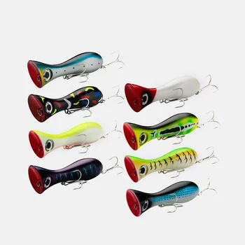 Cheery High Quality 9.5CM 31g Saltwater Floating Topwater Big Game Fishing Pop Lure Bait Artificial Lure Wobblers 3D Design Big – Popper – view 2
