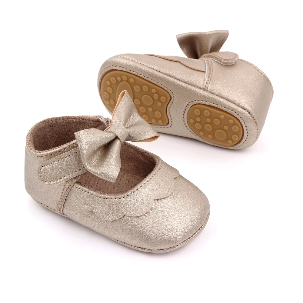 Baby Girls Shoes Rubber Sole High Quality Princess Dress Shoes Infant Toddler Shoes Newborn manufacture