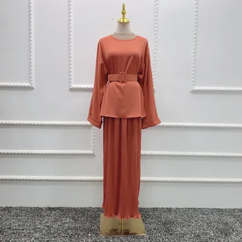 Modern Islamic Casual Suits baju muslimah women Tops and Lined