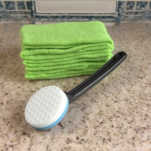 Cleaning Products Sponge Brush Cleaning Sponge Brush Set Dish Washing Scourer Brush Foam Sponge with Plastic