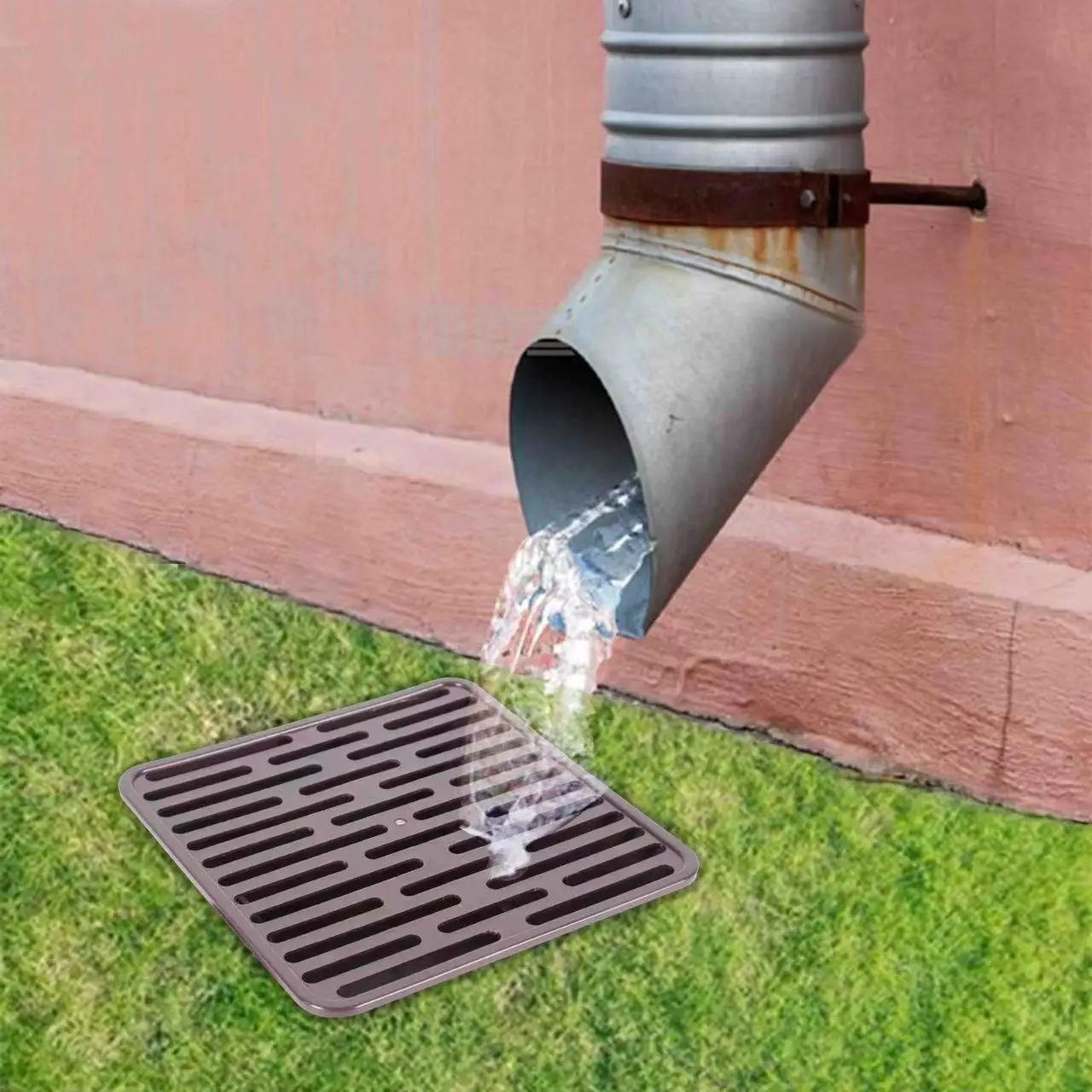 Catch Basin Drain Kit With 1 Opening Square Catch Basin With Plastic