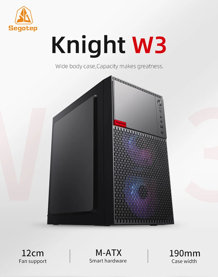 Slim Matx/itx Office Mute Case Matx Computer Case Mini Acrylic Desk Pc