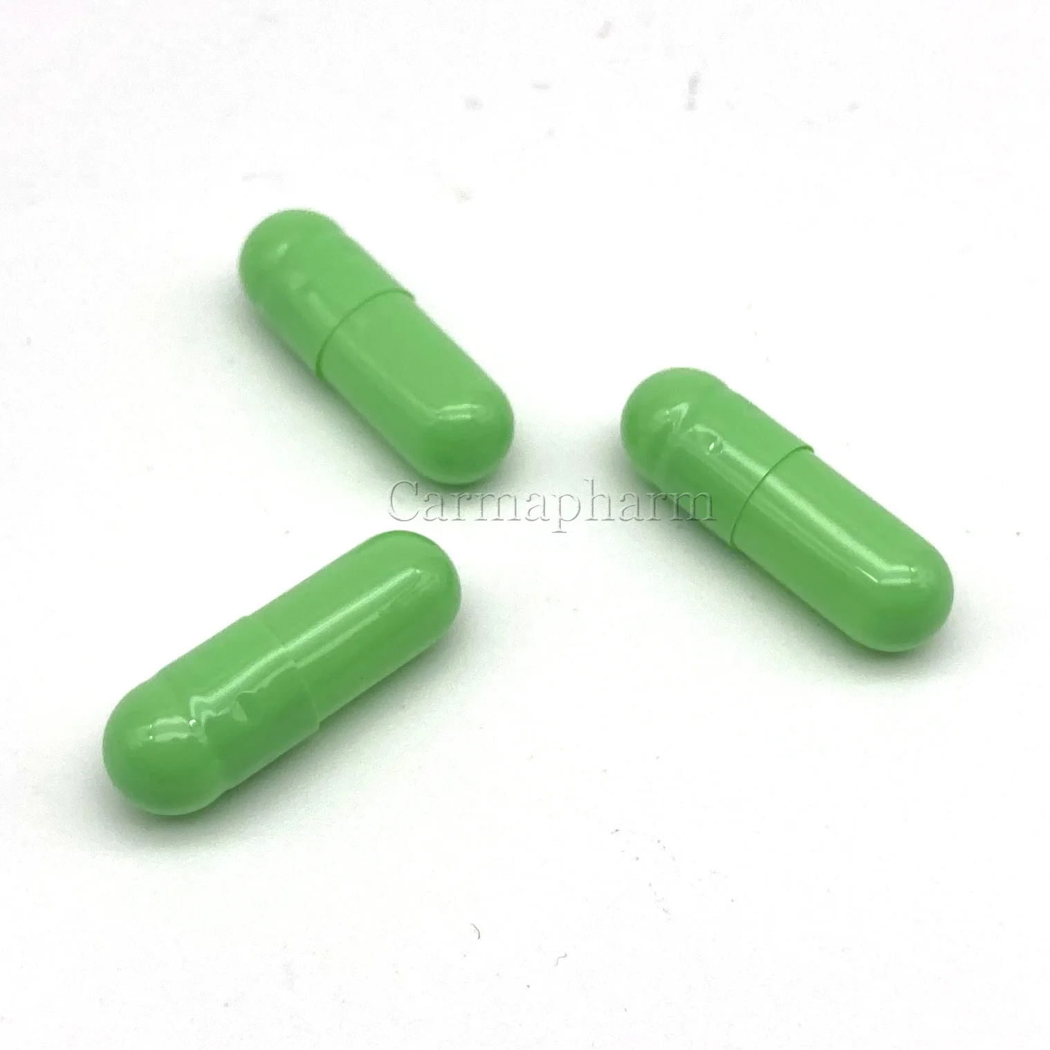 Высококачественные зеленые Пустые твердые желатиновые капсулы Размер 00 для пищевых