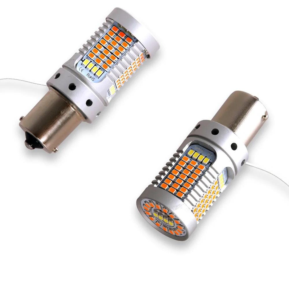 
 1156-144SMD-3014 Ap- 12-24 В p21w bau15s Canbus Автомобильный светодиодный сигнал поворота  