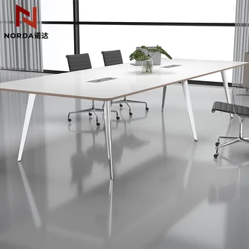 Simple StylishRectangular Conference Table Wood Writing Desk  Industrial Office Desk