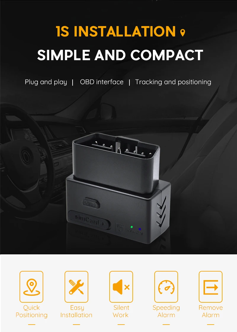 Protrack New Design Small 2g 3g 4g Vehicle Sim Card Gps Tracker Obd2