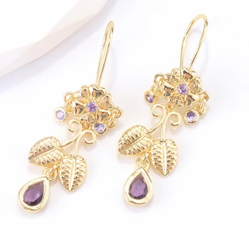 Fashion Luxury Personality Designer Court Style Statement Rhinestone Long Earrings Drop Earrings for Women