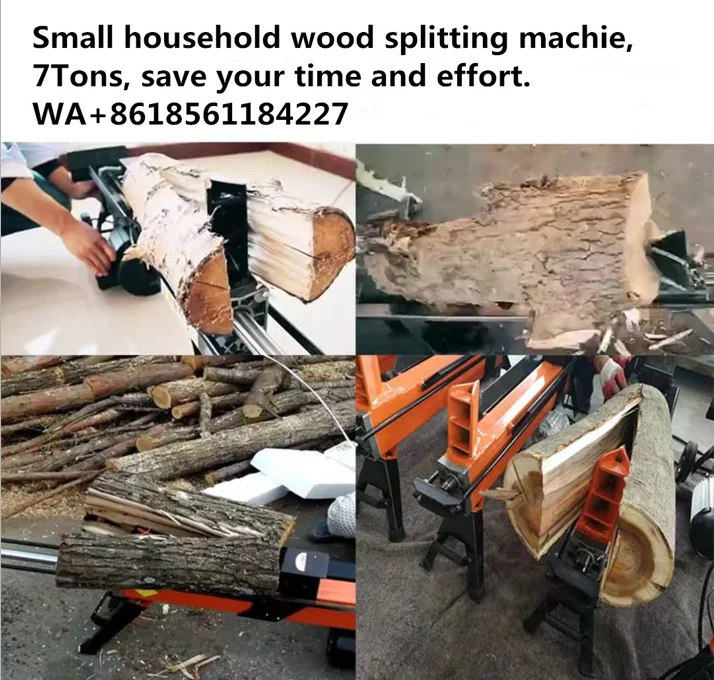 Small tons home application wood log splitter firewood splitting machine on sale