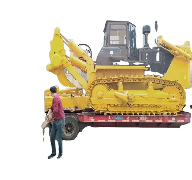 The used bulldozers 32 ton Shantui SD32 with strong power and reliable performance are selling well in Bangladesh