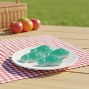 Two Tone Dolphin QQ Sweet Gummy Candy Blueberry Flavored Fruity 2.5kg Packaged in a Bag