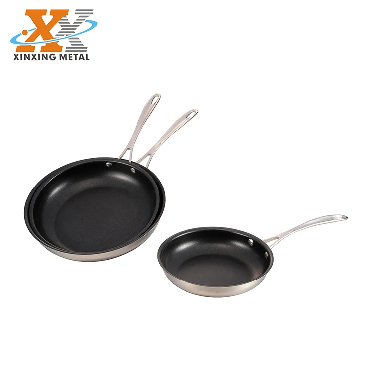 Industrial Cookware Cooking Casseroles Black Nonstick Cast Iron Frying Pan manufacture