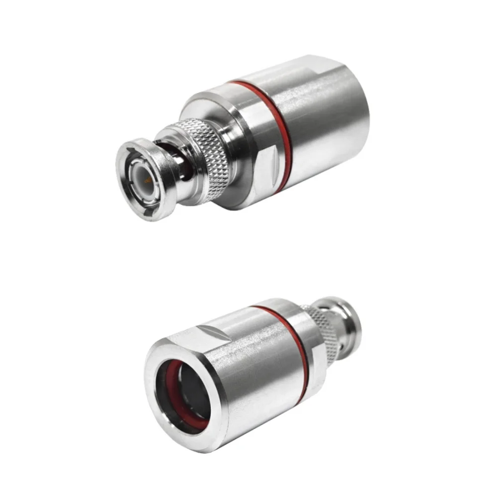 High Quality Factory Direct Coaxial Connector RF Clamp BNC Type Male Plug for RG217 Cable RF Connectors