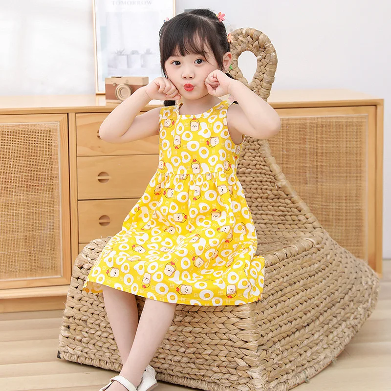 Kinderen Kleding Hoge Kwaliteit Koreaanse Baby Jurk Zomer Katoen Tiener  Meisje Kleding Voor Kinderen Kleding Meisjes Jurken - Main Image