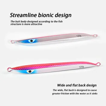 Noctilucent Sea & Boat Fishing Metal Jig MB1 Same Style Fast-Sinking UV Quick-Pull Tuna Bullet Artificial Hard Bait Lure – Metal Jig – view 4