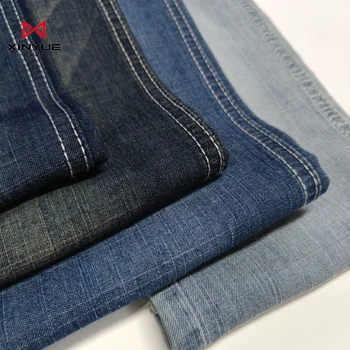 TC Washed Fabric for Hot Sales Dyed Jeans Twill 80% Cotton 20% Polyester Very Lightweight Denim Xinfuyuan Cowboy 5.4oz Tricot