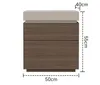 Hidden-compartment style-khaki walnut wood grain